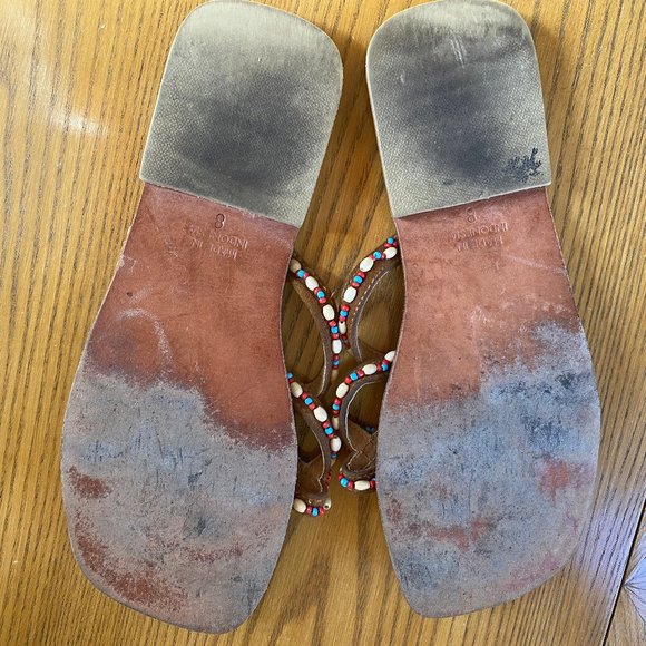 Vintage Hippie-Girl Thong Sandals Sz 8 - Picture 6 of 8